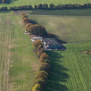 Blick auf den Flugplatz - Endanflug 24