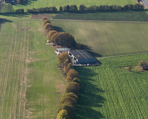 Blick auf den Flugplatz - Endanflug 24